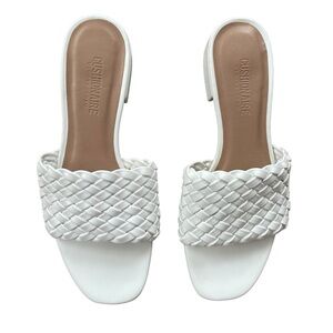 Cushionaire Nerida Women’s Sandals White Woven Size 9M